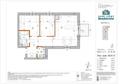3 pokoje, mieszkanie 59,91 m², piętro 1, oferta nr L2-22, Park Leśny Rembertów - L1 L2, Warszawa, Rembertów, ul. Chełmżyńska