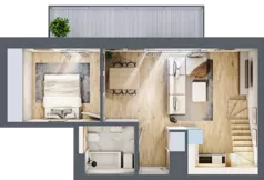 3 pokoje, mieszkanie 60,39 m², piętro 2, oferta nr L34, Mickiewicza 21 Residence, Śrem, ul. Mickiewicza 21