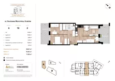 4 pokoje, mieszkanie 58,81 m², piętro 2, oferta nr A19, Krzesławickie Tarasy, Kraków, Wzgórza Krzesławickie, Zesławice, ul. Gustawa Morcinka 86C