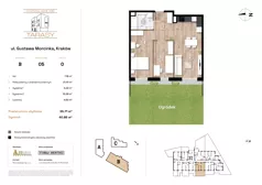 3 pokoje, mieszkanie 55,71 m², parter, oferta nr B05, Krzesławickie Tarasy, Kraków, Wzgórza Krzesławickie, Zesławice, ul. Gustawa Morcinka 86C