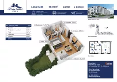 2 pokoje, mieszkanie 48,07 m², piętro 4, oferta nr M52, Nova Park III, Łomża, Południe, ul. Akademicka