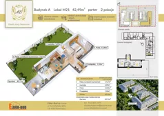 2 pokoje, mieszkanie 42,82 m², piętro 1, oferta nr BM6, Osiedle Aleja Bohaterów, Komorowo, ul. Bociańskiego