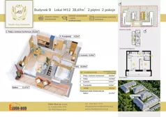 2 pokoje, mieszkanie 38,69 m², piętro 2, oferta nr BM12, Osiedle Aleja Bohaterów, Komorowo, ul. Bociańskiego