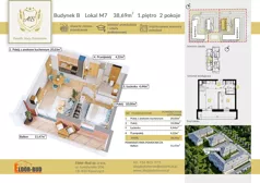 2 pokoje, mieszkanie 38,69 m², piętro 1, oferta nr BM7, Osiedle Aleja Bohaterów, Komorowo, ul. Bociańskiego