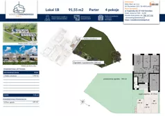 4 pokoje, mieszkanie 91,55 m², piętro 1, oferta nr 1B, Osiedle Żeromskiego IV, Tobolice, ul. Stefana Żeromskiego