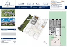 4 pokoje, mieszkanie 110,88 m², piętro 1, oferta nr 8B, Osiedle Żeromskiego IV, Tobolice, ul. Stefana Żeromskiego