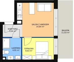 2 pokoje, apartament inwestycyjny 31,22 m², piętro 1, oferta nr A19, Ventis Apartments, Jastrzębia Góra, ul. Wczasowa