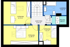 5 pokoi, mieszkanie 99,24 m², piętro 1, oferta nr 2A2, Osiedle Nova Wola Park II, Nowa Wola, ul. Przepiórki