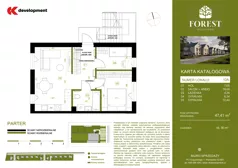 3 pokoje, mieszkanie 47,41 m², parter, oferta nr 10A, Wiązowna Forest, Wiązowna, ul. Polna