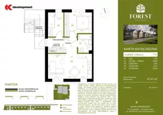 3 pokoje, mieszkanie 47,41 m², parter, oferta nr 11A, Wiązowna Forest, Wiązowna, ul. Polna