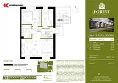 3 pokoje, mieszkanie 47,41 m², parter, oferta nr 12A, Wiązowna Forest, Wiązowna, ul. Polna