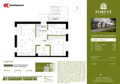 3 pokoje, mieszkanie 47,41 m², parter, oferta nr 4A, Wiązowna Forest, Wiązowna, ul. Polna