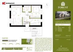 3 pokoje, mieszkanie 47,41 m², parter, oferta nr 5A, Wiązowna Forest, Wiązowna, ul. Polna