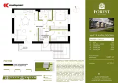 3 pokoje, mieszkanie 53,01 m², piętro 1, oferta nr 7B, Wiązowna Forest, Wiązowna, ul. Polna