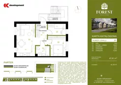 3 pokoje, mieszkanie 47,41 m², parter, oferta nr 8A, Wiązowna Forest, Wiązowna, ul. Polna