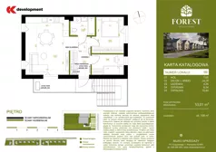 3 pokoje, mieszkanie 53,01 m², piętro 1, oferta nr 9B, Wiązowna Forest, Wiązowna, ul. Polna