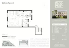 4 pokoje, mieszkanie 62,80 m², parter, oferta nr 10A1, Osiedle Nova Wola Park II, Nowa Wola, ul. Przepiórki