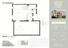 5 pokoi, mieszkanie 99,24 m², piętro 1, oferta nr 2A2, Osiedle Nova Wola Park II, Nowa Wola, ul. Przepiórki