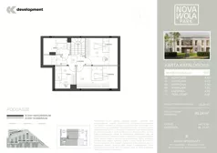 5 pokoi, mieszkanie 99,24 m², piętro 1, oferta nr 4A2, Osiedle Nova Wola Park II, Nowa Wola, ul. Przepiórki