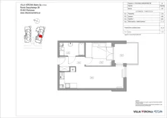 2 pokoje, apartament 40,28 m², piętro 1, oferta nr B15, Villa Verona Mielno, Mielno, ul. Pogodna 4A