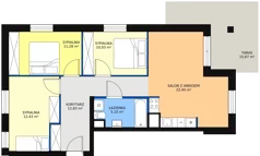 4 pokoje, apartament 76,06 m², piętro 3, oferta nr A31, Villa Verona Mielno, Mielno, ul. Pogodna 4A
