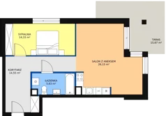 2 pokoje, apartament 61,48 m², piętro 1, oferta nr B12, Villa Verona Mielno, Mielno, ul. Pogodna 4A