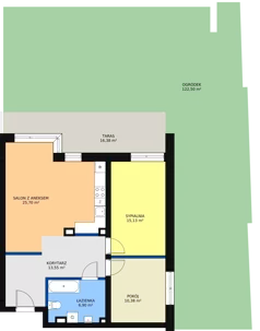 3 pokoje, mieszkanie 69,56 m², piętro 1, oferta nr 10, Bednarska 4, Łódź, Górna, ul. Bednarska 4