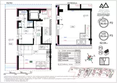 3 pokoje, apartament inwestycyjny 62,04 m², piętro 1, oferta nr I.22, Enklawa Polany, Kościelisko, ul. Chotarz Bór 14 A-M