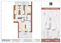 4 pokoje, mieszkanie 84,90 m², piętro 1, oferta nr A.M.03, Łódzka Osiedle, Częstochowa, Częstochówka-Parkitka, ul. Łódzka 198, 200, 202