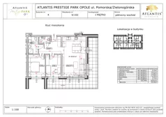 3 pokoje, apartament 69,81 m², piętro 1, oferta nr B4/1/02, Atlantis Prestige Park, Opole, Malinka, ul. Pomorska / Zielonogórska