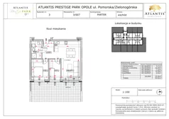 3 pokoje, apartament 55,90 m², parter, oferta nr B3/0/07, Atlantis Prestige Park, Opole, Malinka, ul. Pomorska / Zielonogórska