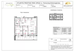 3 pokoje, apartament 55,90 m², piętro 1, oferta nr B3/1/107, Atlantis Prestige Park, Opole, Malinka, ul. Pomorska / Zielonogórska