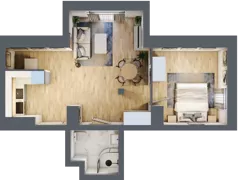 2 pokoje, mieszkanie 37,87 m², piętro 3, oferta nr 1/26, Osiedle Kościuszki - Osiedle Premium, Brzeg, ul. Kościuszki