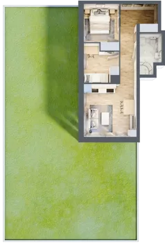 3 pokoje, mieszkanie 47,56 m², piętro 2, oferta nr 1/16, Osiedle Kościuszki - Osiedle Premium, Brzeg, ul. Kościuszki