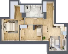 3 pokoje, mieszkanie 52,34 m², piętro 3, oferta nr 2/21, Osiedle Kościuszki - Osiedle Premium, Brzeg, ul. Kościuszki