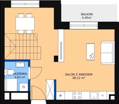 1 pokój, apartament 75,86 m², piętro 4, oferta nr 4_6, New Iron, Łódź, Śródmieście, ul. Andrzeja Struga 22