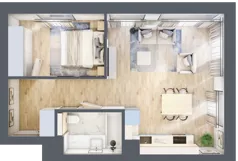 2 pokoje, mieszkanie 46,47 m², piętro 5, oferta nr A.183, Osiedle Fokus Ursus, Warszawa, Ursus, Szamoty, ul. Posag 7 Panien / Gierdziejewskiego