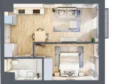 2 pokoje, mieszkanie 38,75 m², piętro 3, oferta nr A.200, Osiedle Fokus Ursus, Warszawa, Ursus, Szamoty, ul. Posag 7 Panien / Gierdziejewskiego
