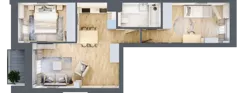 3 pokoje, mieszkanie 53,25 m², piętro 5, oferta nr A.111, Osiedle Fokus Ursus, Warszawa, Ursus, Szamoty, ul. Posag 7 Panien / Gierdziejewskiego