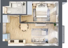 2 pokoje, mieszkanie 38,29 m², piętro 6, oferta nr A.216, Osiedle Fokus Ursus, Warszawa, Ursus, Szamoty, ul. Posag 7 Panien / Gierdziejewskiego