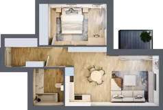 2 pokoje, mieszkanie 51,38 m², piętro 3, oferta nr A.78, Osiedle Fokus Ursus, Warszawa, Ursus, Szamoty, ul. Posag 7 Panien / Gierdziejewskiego