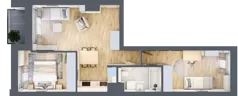 3 pokoje, mieszkanie 54,02 m², piętro 5, oferta nr A.150, Osiedle Fokus Ursus, Warszawa, Ursus, Szamoty, ul. Posag 7 Panien / Gierdziejewskiego