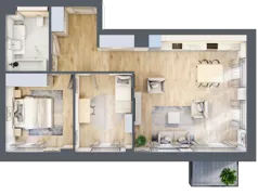 3 pokoje, mieszkanie 70,42 m², piętro 1, oferta nr A.222, Osiedle Fokus Ursus, Warszawa, Ursus, Szamoty, ul. Posag 7 Panien / Gierdziejewskiego