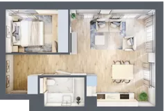 2 pokoje, mieszkanie 46,50 m², piętro 2, oferta nr A.168, Osiedle Fokus Ursus, Warszawa, Ursus, Szamoty, ul. Posag 7 Panien / Gierdziejewskiego