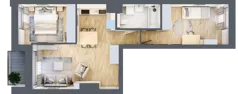 3 pokoje, mieszkanie 54,02 m², piętro 4, oferta nr A.149, Osiedle Fokus Ursus, Warszawa, Ursus, Szamoty, ul. Posag 7 Panien / Gierdziejewskiego