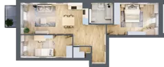 3 pokoje, mieszkanie 66,58 m², piętro 3, oferta nr A.32, Osiedle Fokus Ursus, Warszawa, Ursus, Szamoty, ul. Posag 7 Panien / Gierdziejewskiego