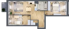 3 pokoje, mieszkanie 66,58 m², piętro 2, oferta nr A.27, Osiedle Fokus Ursus, Warszawa, Ursus, Szamoty, ul. Posag 7 Panien / Gierdziejewskiego