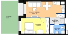 2 pokoje, mieszkanie 39,91 m², parter, oferta nr C-07, Królewicza Park, Szczecin, Północ, Niebuszewo-Bolinko, ul. Królewicza Kazimierza
