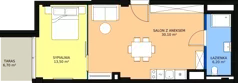 2 pokoje, apartament inwestycyjny 49,80 m², parter, oferta nr 003, Apollo Resort, Świnoujście, Dzielnica Nadmorska, ul. Uzdrowiskowa