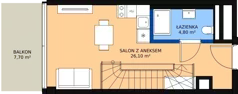 2 pokoje, apartament inwestycyjny 57,30 m², piętro 4, oferta nr 409, Apollo Resort, Świnoujście, Dzielnica Nadmorska, ul. Uzdrowiskowa